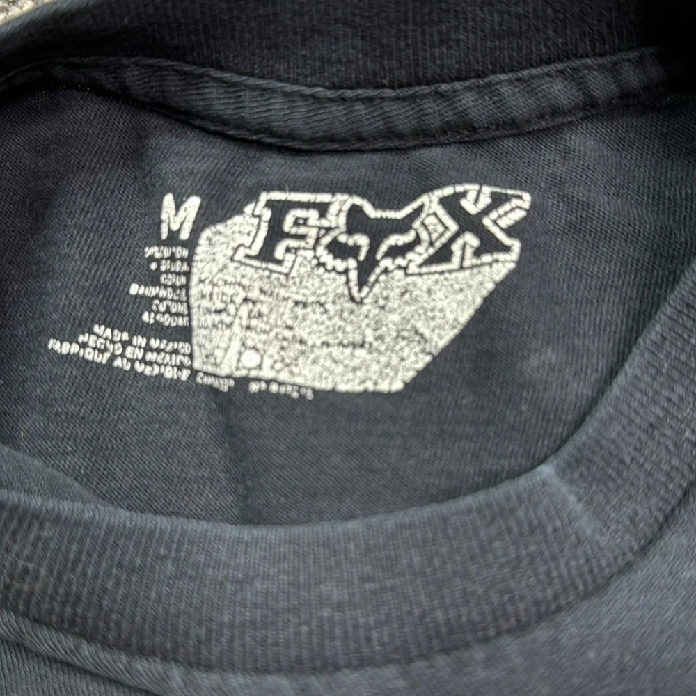 Fox Rider Black Short Sleeve Tshirt Size Medium